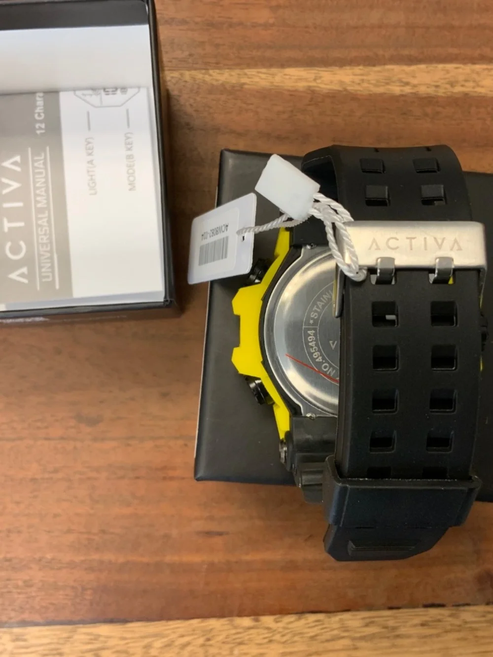 Activa X Invicta Digital Unisex Watch - 50mm, Black/Yellow ACW8082-014 New